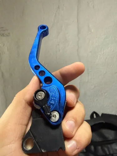 Manete e Pedal de Câmbio Azuis Universal