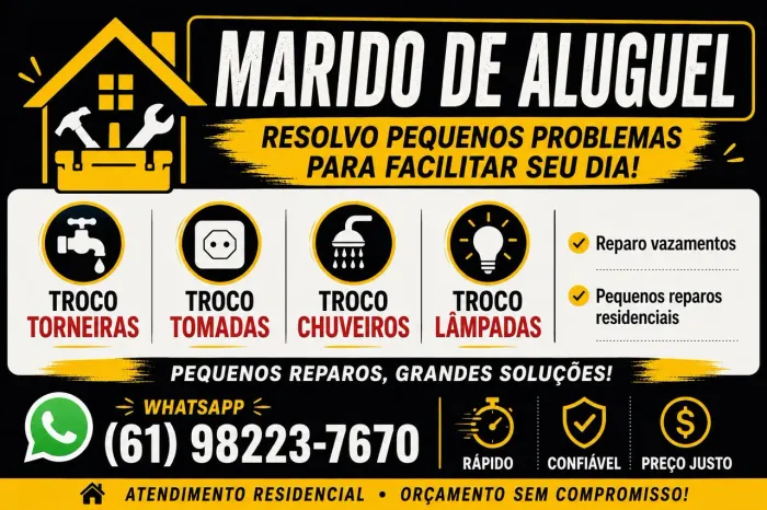 Marido de Aluguel em Itumbiara | Reparos Residenciais