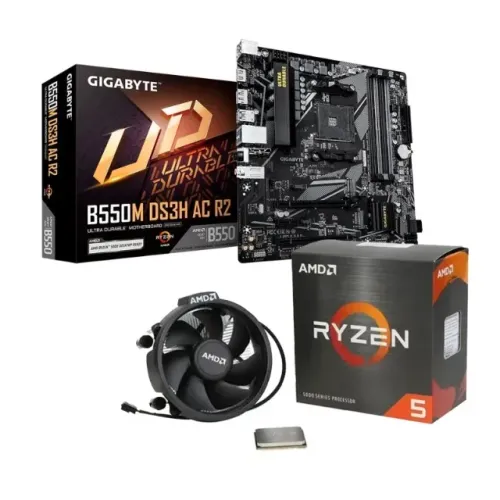 Kit Upgrade - Gigabyte B550M DS3H AC R2 + Ryzen 5 5500