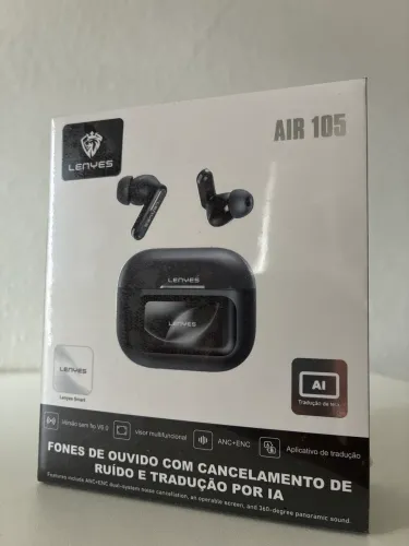 Fone de Ouvido com Tradução simultânea por IA e cancelamento de ruído Lenyes Air 105