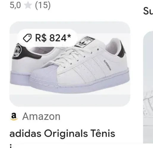 Tênis Adidas Superstar Tam 38<br><br>Ori