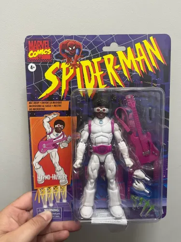 Boneco Figura Marvel Legends Series Hypno-Hustler, Retro Spider-Man Comics Collectible 