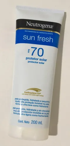 Protetor Solar Corporal Sun Fresh Fps 70 200ml Neutrogena validade 05/28 - NOVO
