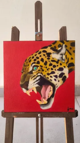 Onça Pintada - Pintura A Óleo Original
