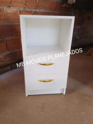 Mesa de cabeceira novo 100%MDF branco