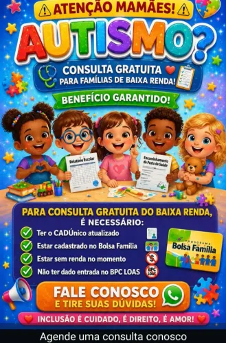 Consulta grátis Autismo 