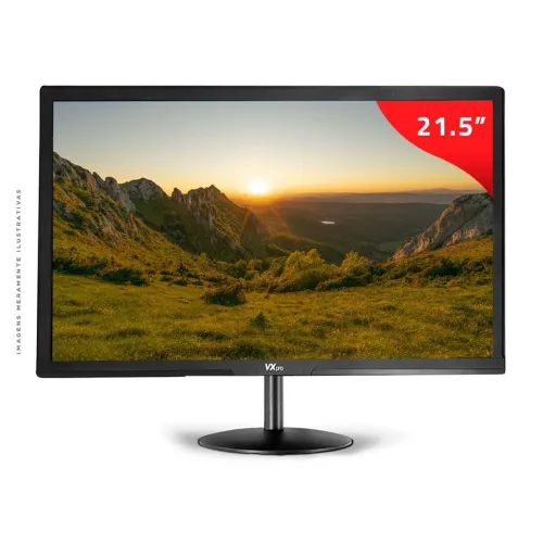 Monitor VXPro 21.5 Pol, Full HD, VA, 75Hz, 8ms, Base Inclinável, HDMI, VGA, Preto - VX215X