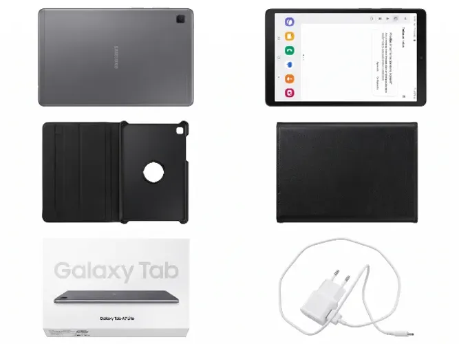 Tablet Samsung Galaxy Tab A7 Lite + Capa + Película + Caixa