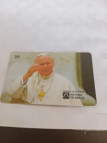 Cartão telefônico papa João Paulo