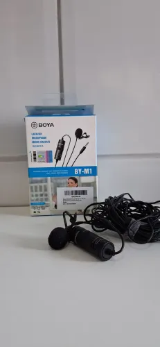 Microfone de lapela Boya Bym1