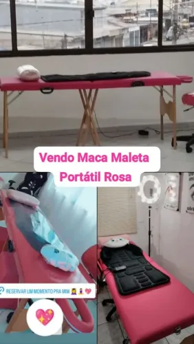 Maca Maleta Portátil Rosa