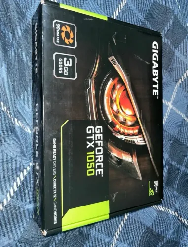 Placa de Vídeo GTX 1050 3GB Gigabyte - Completa na Caixa