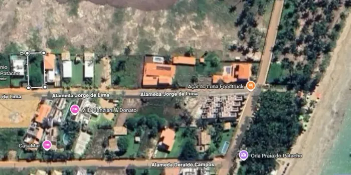 Terreno com 450m² à venda na Praia do Patacho
