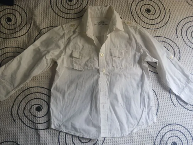 Camisa social infantil branca 2-3 anos