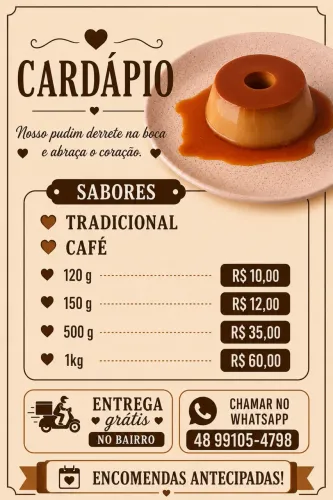 Encomendas de pudins