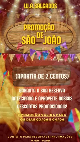 SALGADOS DE FESTA PROMOCIONAIS 