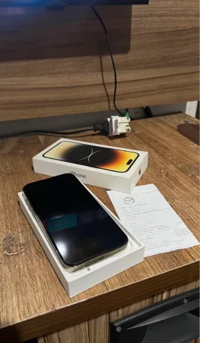 iPhone 14 Pro Max caixa e nota fiscal