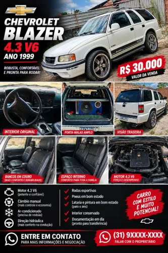 Chevrolet Blazer Ss-10 4.3 V6 1999