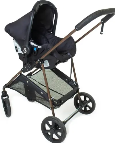 Carrinho Napoli Galzerano + Bebê conforto + base