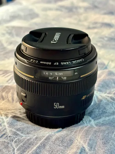 Lente 50mm 1.4 Canon