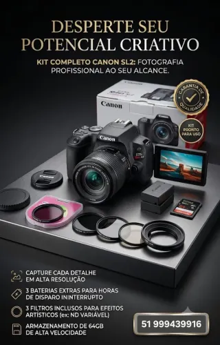 Kit Câmera Canon
