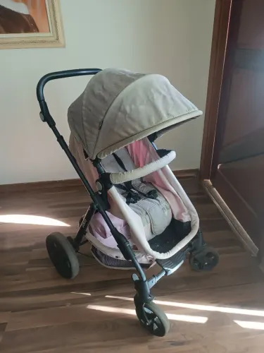 Carrinho de bebê Cosco, trio - Moisés e bebê conforto