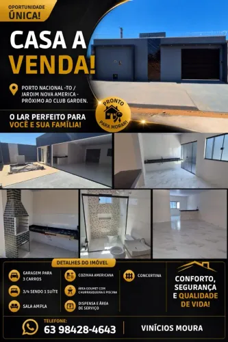 Vendo casa nova, completa com projeto e poço