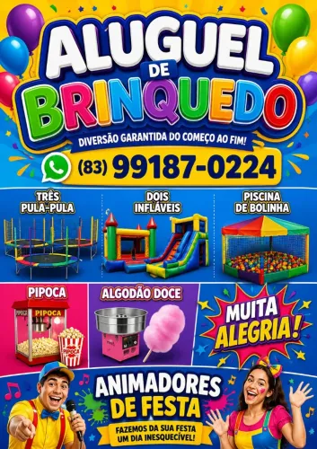 Locação de brinquedos