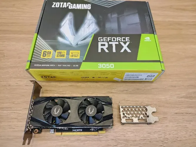 Placa De Vídeo Geforce RTX 3050 6gb Zotac Low Profile