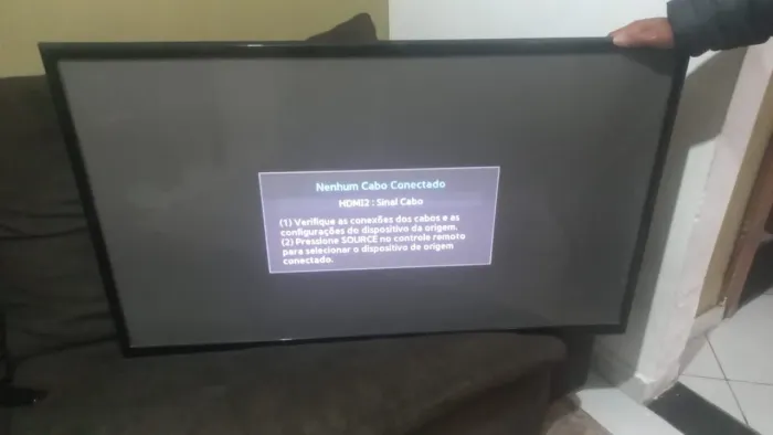 Televisão funcionando perfeitamente