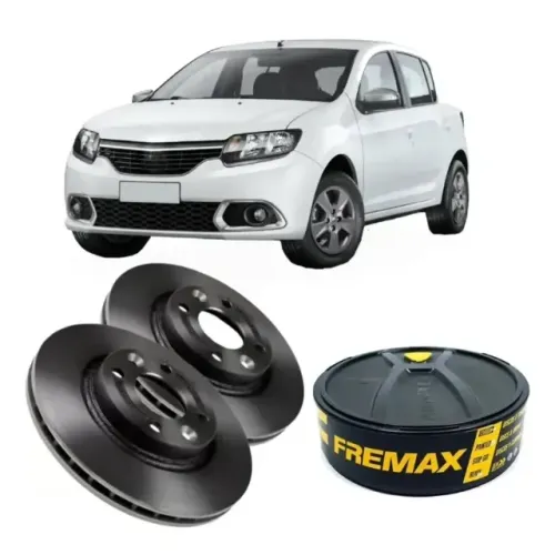 Par Disco Freio Dianteiro Fremax BD3108 Logan Sandero 258mm