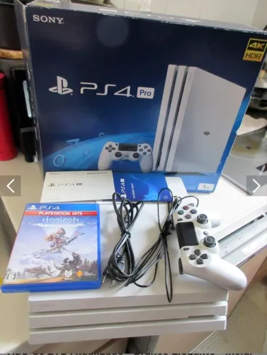 Ps4 pro branco 2 teras memoria japonês