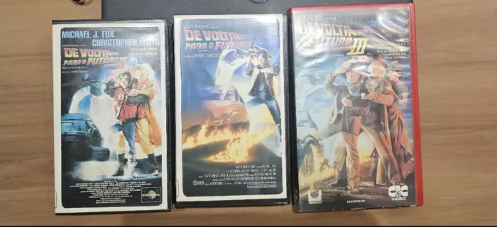 Trilogia de volta para o futuro Vhs originais