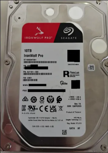 Hd Seagate Ironwolf Pro 10tb - St10000nt001