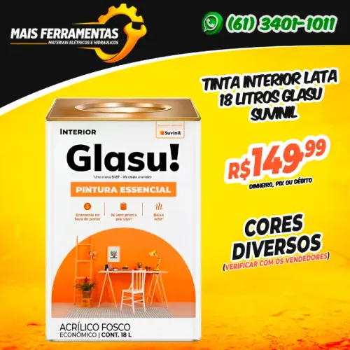 Tinta Interior Lata 18 Litros Glasu Suvinil