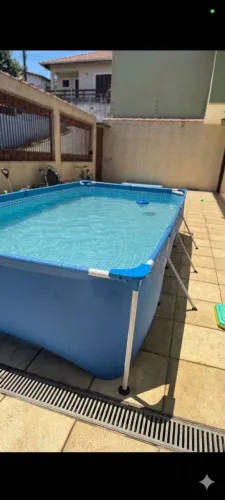 Piscina 7mil litros vem com bomba e escada