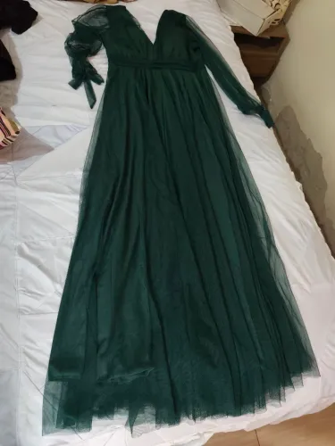 Vestido festa madrinha formatura verde rodado tamanho G