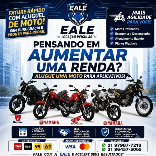 (((PROMOÇÃO A PARTIR DE R$ 300,00 POR SEMANA))) ALUGUEL DE MOTOS PARA APLICATIVOS