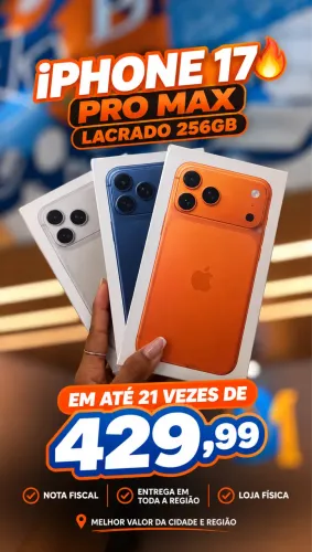 iPhone 17 Pro Max 256 gigas lacrado