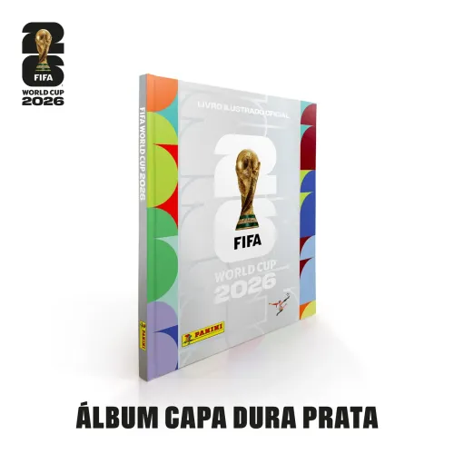 Álbum Panini Capa Dura Prata Copa do Mundo 2026