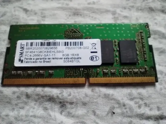 Memoria RAM de notebook Smart 8gb PC4 - 2666 mhz