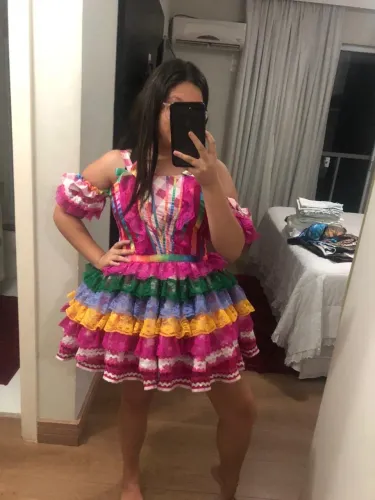 Vestido festa junina 10 anos