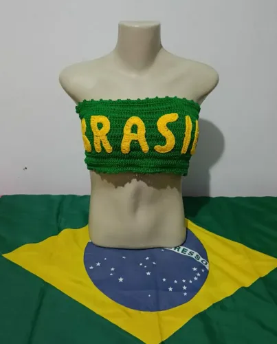 Cropped de Crochê