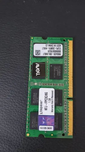 Memória RAM Notebook Kingston 8GB DDR3 1600MHz (PC3-12800S)