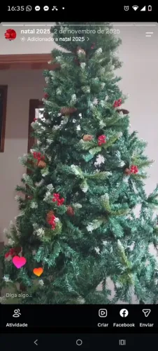 Árvore de natal 2.10 nevada