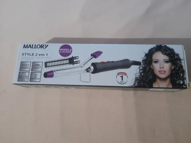 Modelador e Cacheador de Cabelo Mallory Style 2 em 1 Bivolt