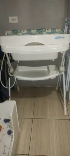 Banheira com suporte e trocador Burigotto Splash