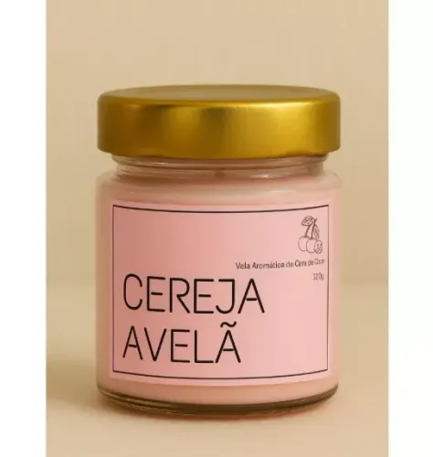 Vela Aromatica de Cafe com Cera de Coco