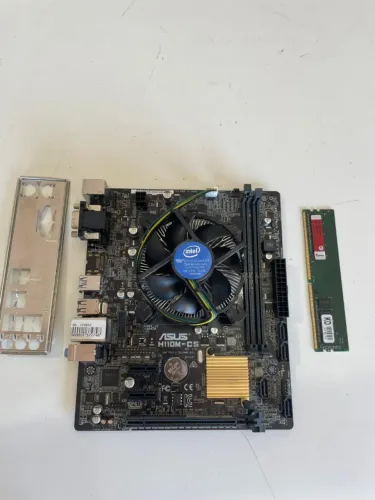 Kit Upgrade Intel 6ªGeração pentium g4400/4gb mem ddr4 / pl asus h110m ddr4 garantia e nf