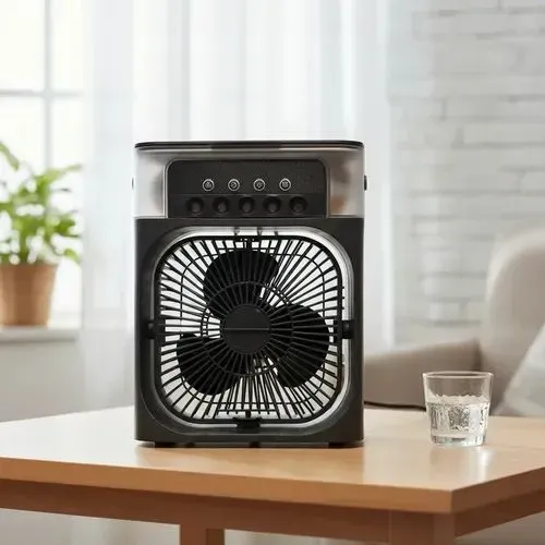 Ventilador portátil umidificador de ar - até 600 ML - entrega rápida